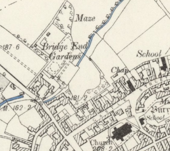 Saffron Walden - Bridge End : Map credit National Library of Scotland